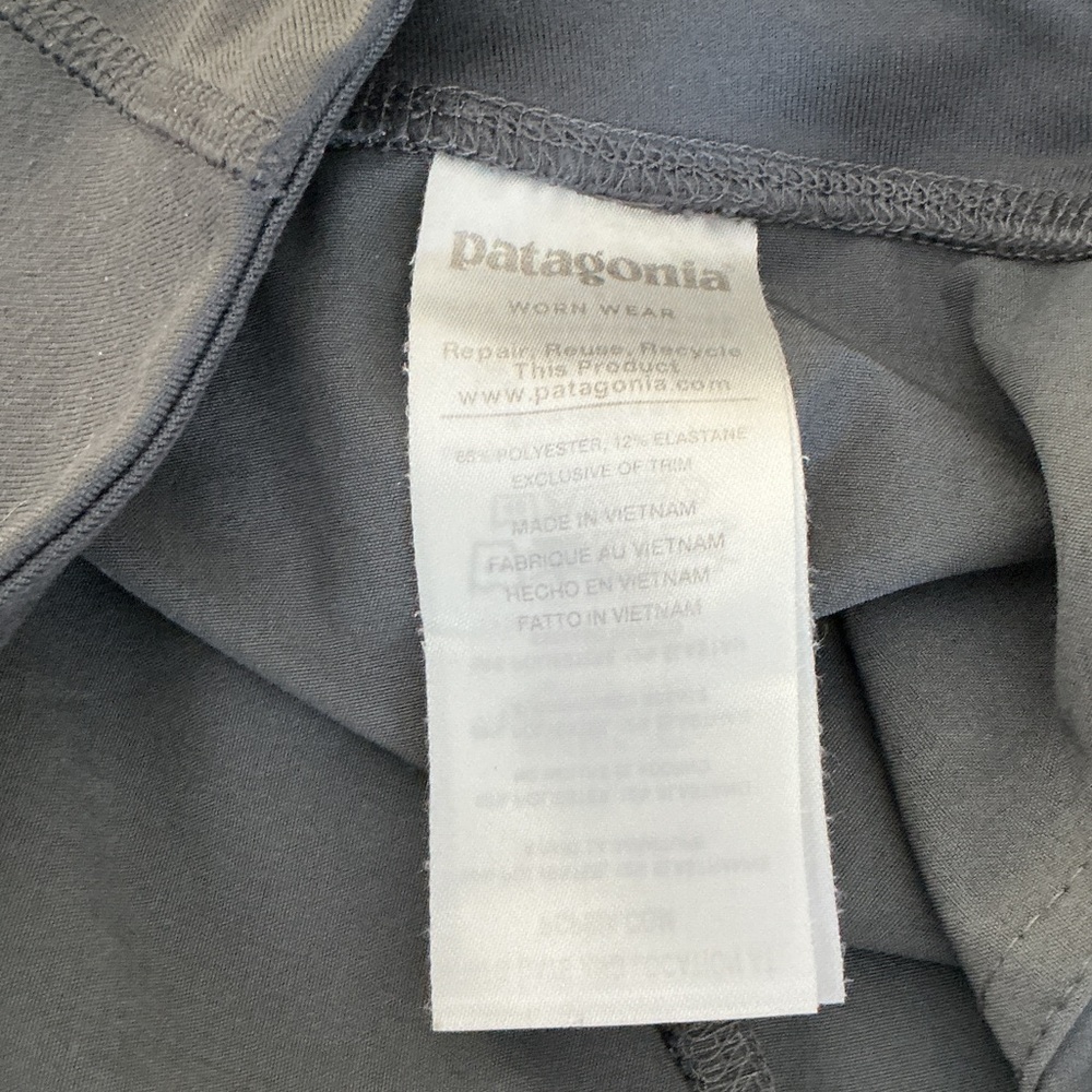 Patagonia Womens Grey Stretch Waist High Rise Pocket Hiking Shorts Size Small - Picture 8 of 9